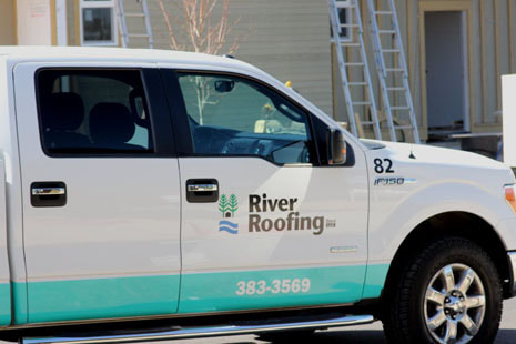  River Roofing Commercial Truck